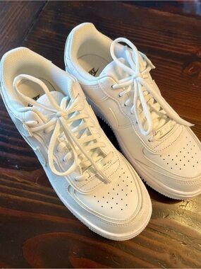 Nike White Low-Top Leather Sneakers